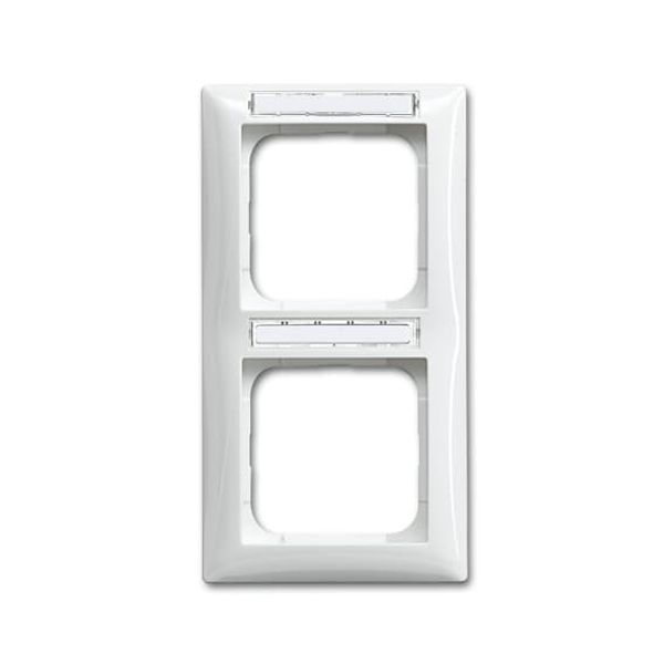 1722 NSK-914 Cover Frame 2gang alpine white - Busch-balance SI image 3