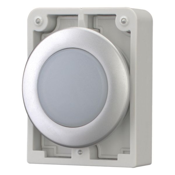 Indicator light, RMQ-Titan, Flat, white, Metal bezel image 2