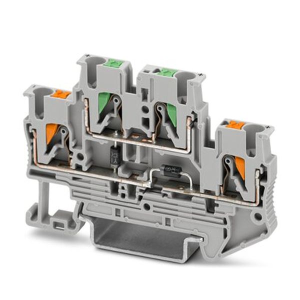 PTTB 2,5-2DIO/O-UL/UR-UL/U-OG/O-GN - Component terminal block image 3