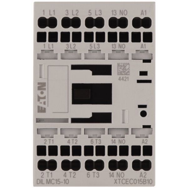 Contactor, 3 pole, 380 V 400 V 7.5 kW, 1 N/O, 24 V 50/60 Hz, AC operation, Spring-loaded terminals image 2