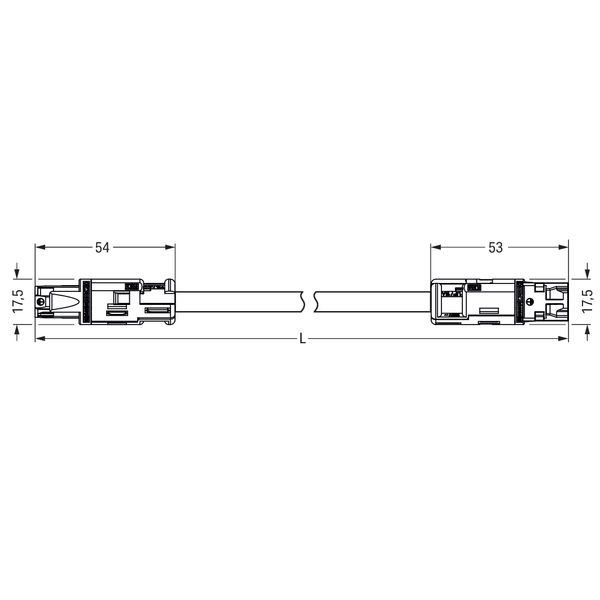 pre-assembled interconnecting cable Eca Socket/plug white image 7