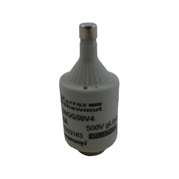 DIN D Fuse-link gG Size DII 500VAC 500VDC 4A Brown image 1