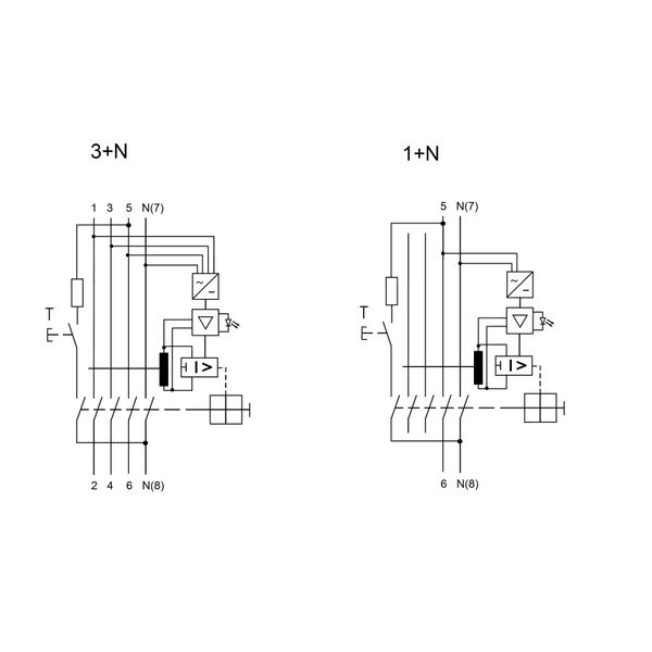 Residual current circuit breaker 63A, 4-pole, 100mA, type B image 3