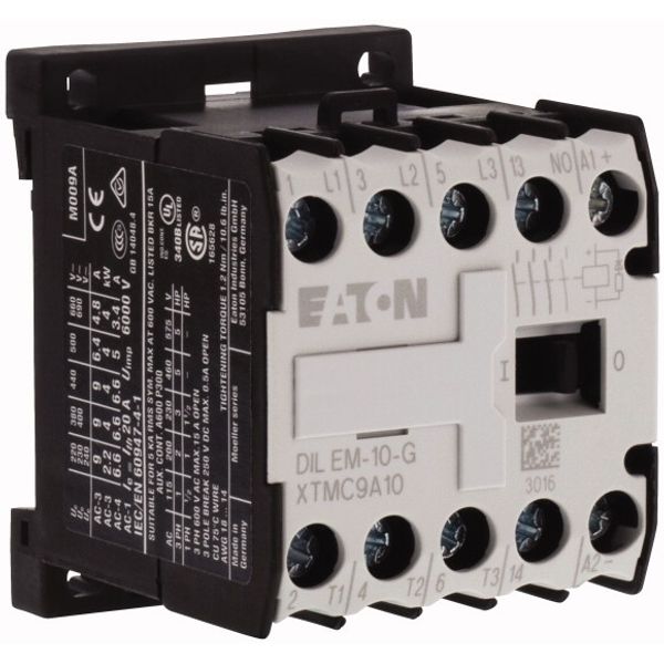 Contactor, 230 V 50 Hz, 240 V 60 Hz, 3 pole, 380 V 400 V, 4 kW, Contac image 4