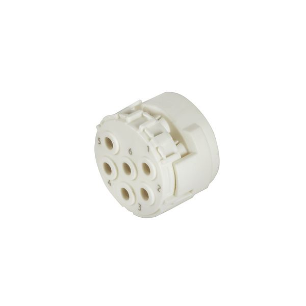 contact insert (circular connector), Plug-in connector, Socket connect image 1
