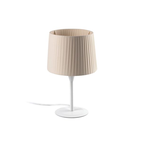 SAMBA WHITE TABLE LAMP E27 ø215*160*ø190 RIBBONED image 1