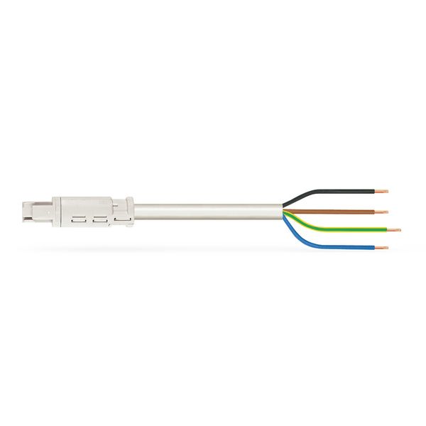 pre-assembled connecting cable Eca Socket/open-ended white image 1