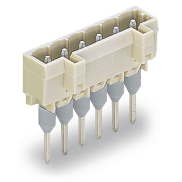 Male connector for rail-mount terminal blocks 1.2 x 1.2 mm pins straig image 1