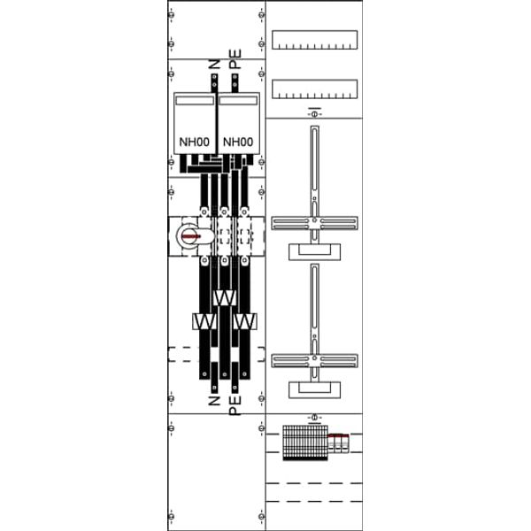 KA4268 Measurement and metering transformer board, Field width: 2, Rows: 0, 1350 mm x 500 mm x 160 mm, IP2XC image 5