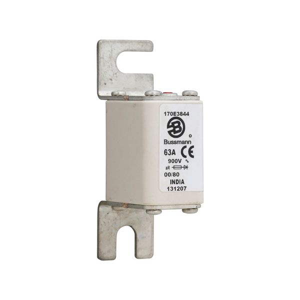 Fuse-link, high speed, 63 A, DC 900 V, DIN 00, aR, DIN, IEC, with indicator image 11