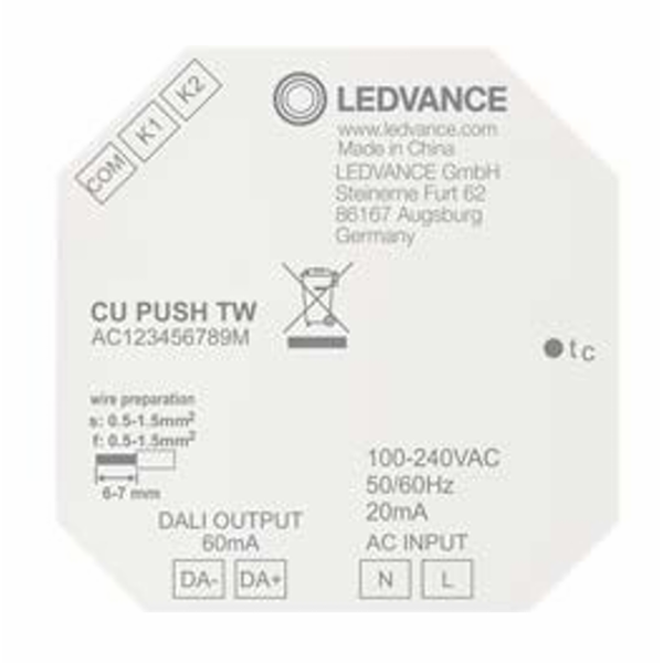 PCU FLUSH MOUNT DALI-2 TW LEDV image 1