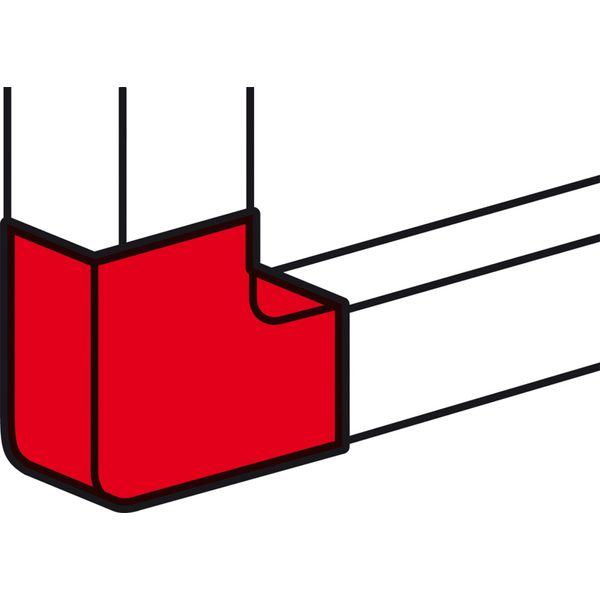 Flat angle for snap-on trunking Black Edition 50 x 130 mm - 90° image 1