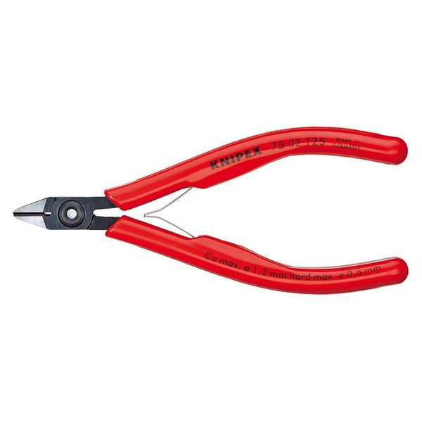 7502125 Knipex Elektronik-Seitenschneider schlank Facette und Feder image 1