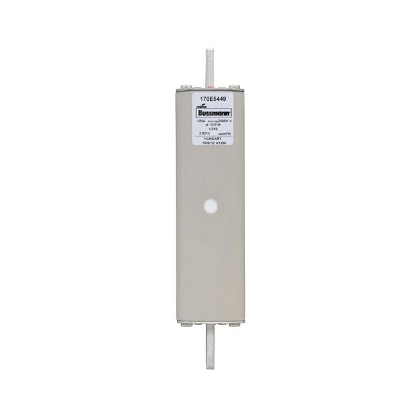 Fuse-link, high speed, 100 A, AC 2500 V, special DIN 1, aR, IEC, visual indicator image 5