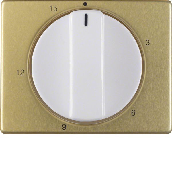 Centre plate w. setting knob f. mechanical timer, Arsys, gold, metall/ image 1