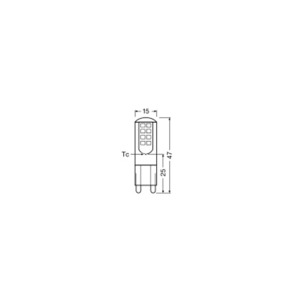 LED PIN G9 2.6W 827 Clear G9 image 7