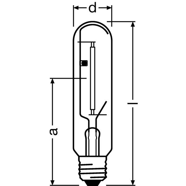 High pressure sodium lamp , RNP-T/XLR 50W/S/230/E27 RO image 5