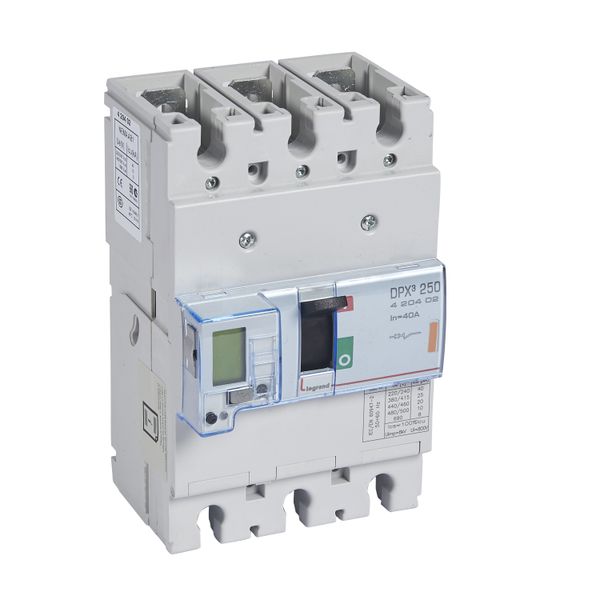 MCCB electronic + energy metering - DPX³ 250 - Icu 25 kA - 400 V~ - 3P - 40 A image 3