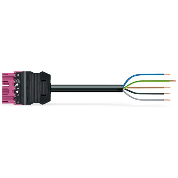 pre-assembled connecting cable Eca Plug/open-ended pink image 2