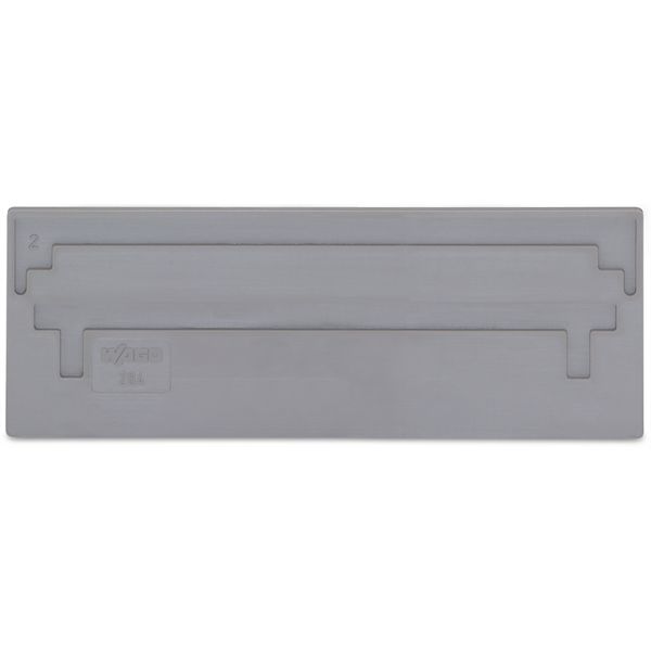 Separator plate 2 mm thick oversized gray image 1