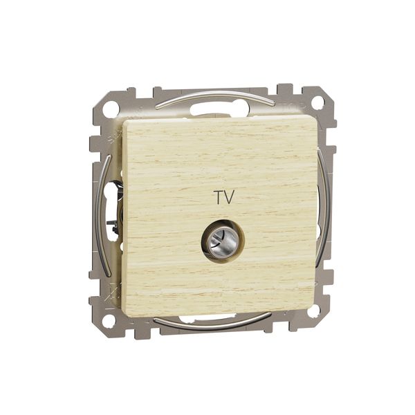 TV connector intermediate 10dB, Sedna, Wood birch image 3