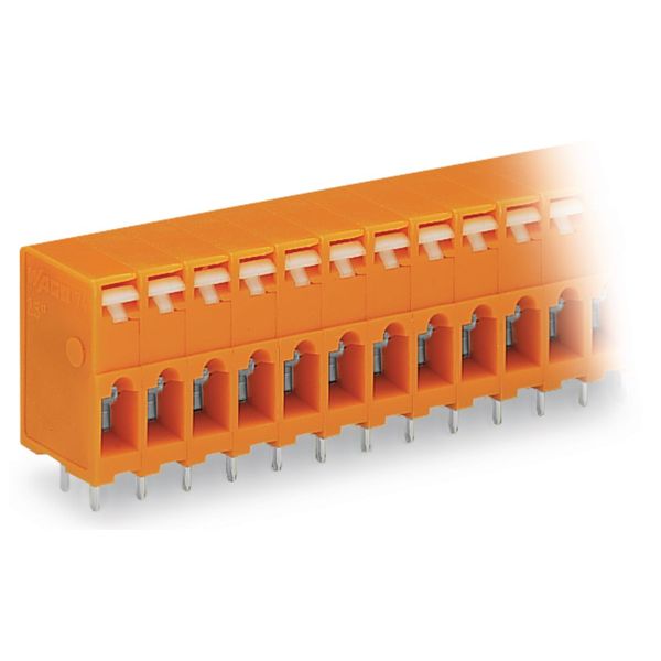 PCB terminal block push-button 2.5 mm² orange image 3