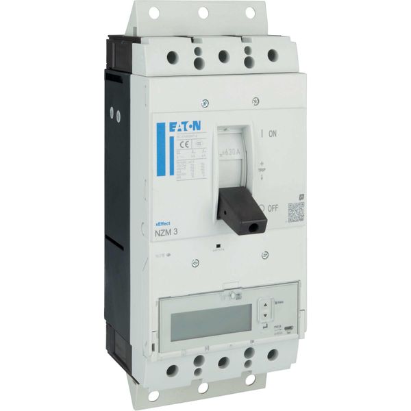 NZM3 PXR25 circuit breaker - integrated energy measurement class 1, 630A, 3p, plug-in technology image 15