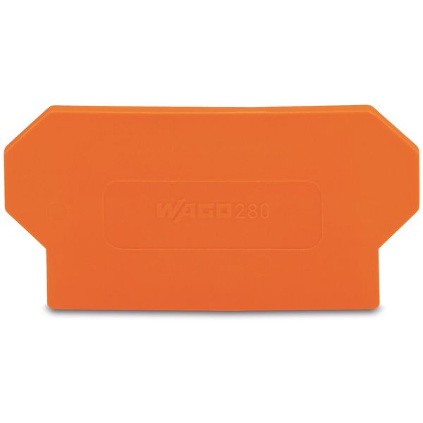 Separator plate 2 mm thick oversized orange image 1