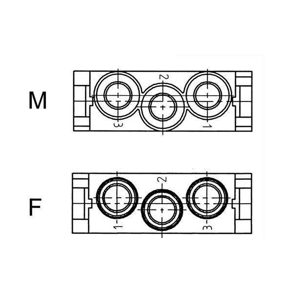 MCB 3 CM-HV FEMALE MODULE (1000V 50A) image 1