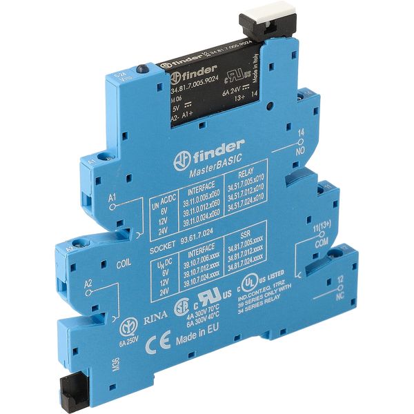 Rel. interface SSR MasterBASIC screw In.6VDC/SEN/1NO Out.6A/24VDC (39.10.7.006.9024) image 6