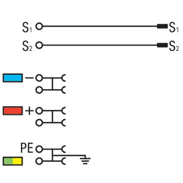 4-conductor sensor terminal block for PNP (positive) switching sensors image 5