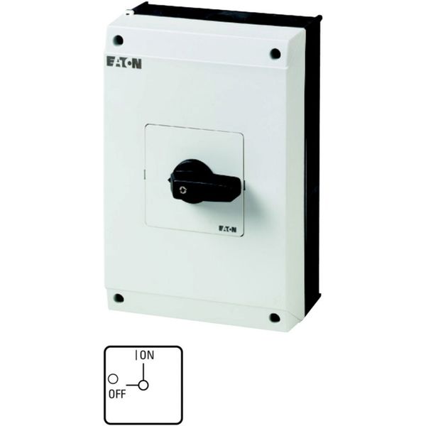 On-Off switch, 6 pole + 1 N/O + 1 N/C, 63 A, 90 °, surface mounting image 6