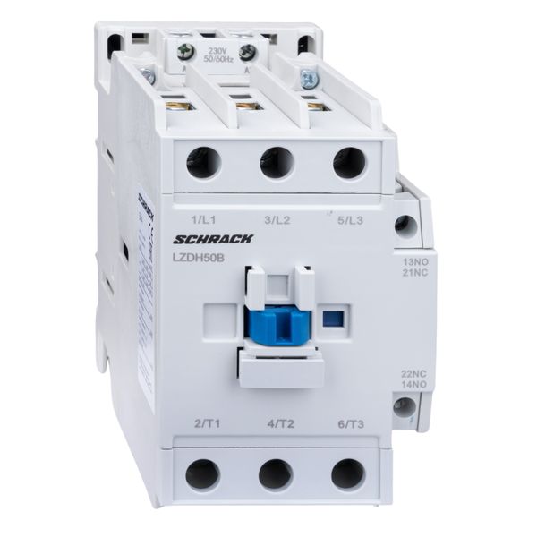 Contactor 3-pole, CUBICO High, 22kW, 50A, 1NO+1NC, 230VAC image 1