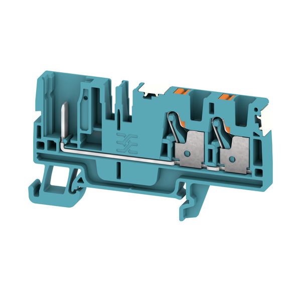 Feed-through terminal block, PUSH IN, 4 mm², 800 V, 32 A, Number of co image 1