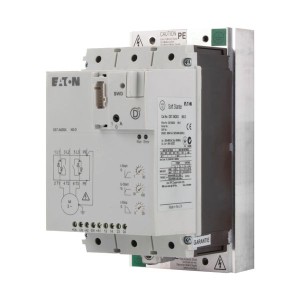 Soft starter, 55 A, 200 - 480 V AC, 24 V DC, Frame size: FS3, Communication Interfaces: SmartWire-DT image 3