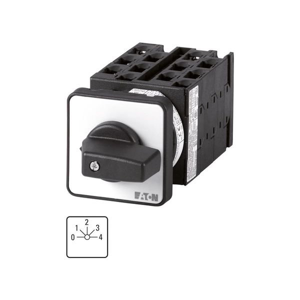 Step switches, T0, 20 A, flush mounting, 6 contact unit(s), Contacts: 12, 45 °, maintained, With 0 (Off) position, 0-4, Design number 8282 image 3