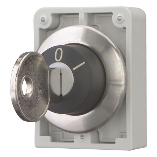 Key-operated actuator, Flat Front, maintained, 2 positions, MS6, Key withdrawable: 0, I, Bezel: stainless steel image 12