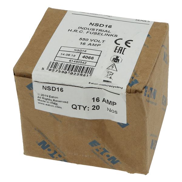 Fuse-link, LV, 16 A, AC 550 V, BS88/F1, 14 x 59 mm, gL/gG, BS image 14