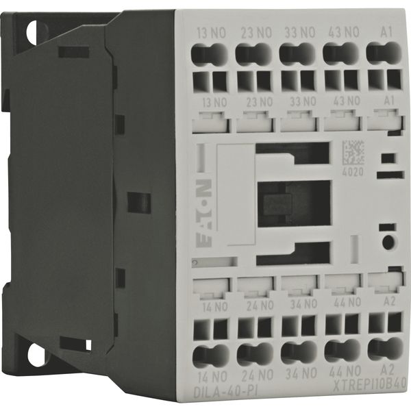 Contactor relay, 24 V 50/60 Hz, 4 N/O, Push in terminals, AC operation image 9
