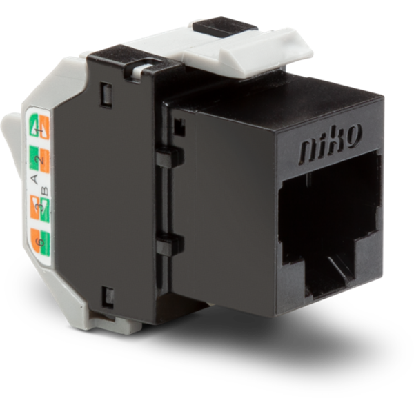 Unshielded RJ45 connector UTP Cat. 6, PoE++ ready, for bandwidths up t image 1