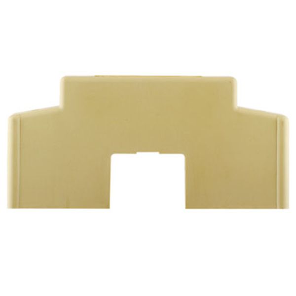 Terminal cover, PA 66, beige, Height: 156 mm, Width: 26 mm, Depth: 74  image 1