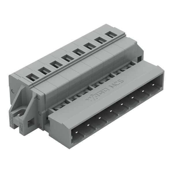 1-conductor male connector CAGE CLAMP® 2.5 mm² gray image 1