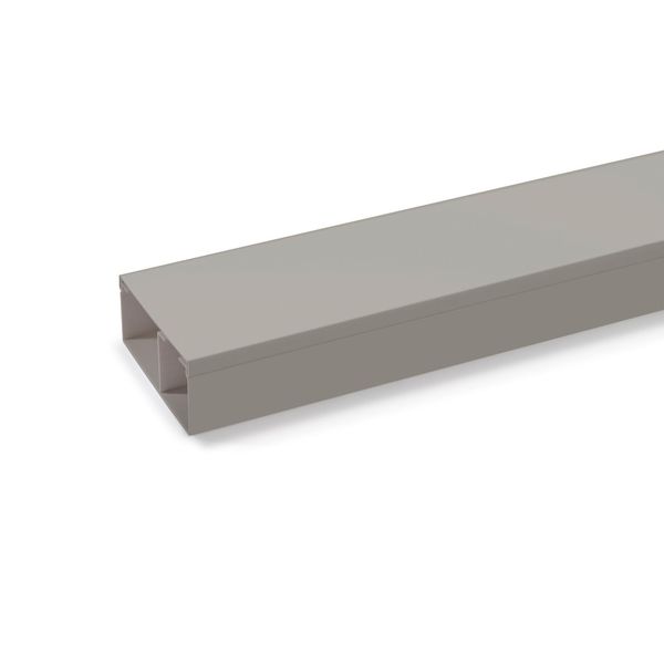 LE 60110 TW sgr  Channel LE, for cable storage, 2000x110x60, stone grey, Polyvinyl chloride image 1