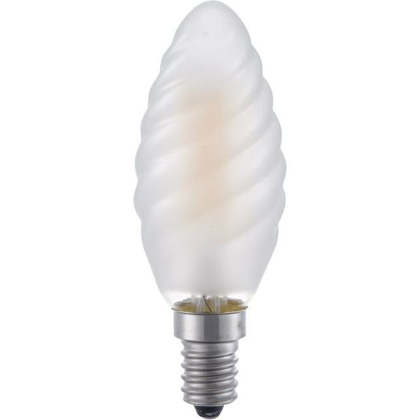 LED E14 Fila Twisted Candle C35x100 230V 320Lm 4W 925 AC Frosted Dim image 2