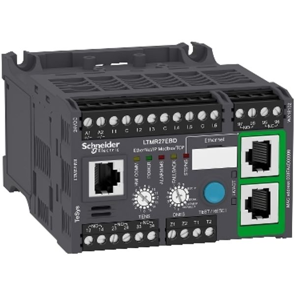 Motor Management, TeSys T, motor controller, Ethernet/IP, Modbus/TCP, 6 inputs, 3 logic outputs, 1.35A to 27A, 24VDC image 3