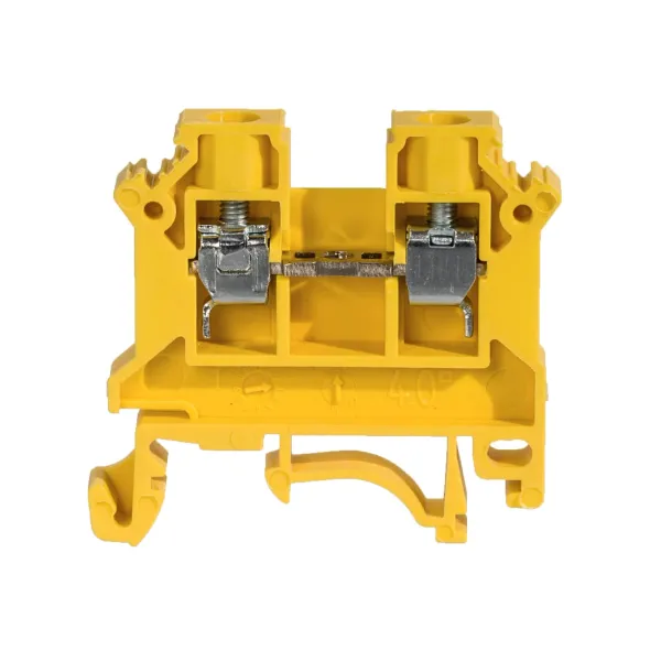 Rail-mounted screw terminal block ZSG1-4.0Nz yellow image 1