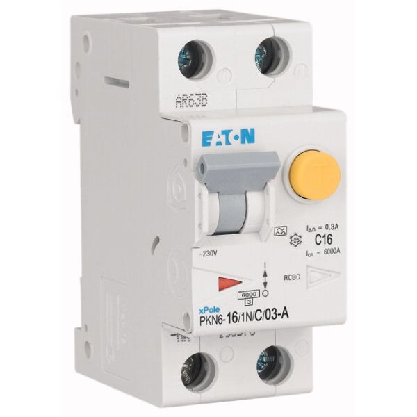 RCD/MCB combination, 16 A, 300 mA, MCB trip characteristic: C, 1p+N, RCD trip characteristic: A image 4