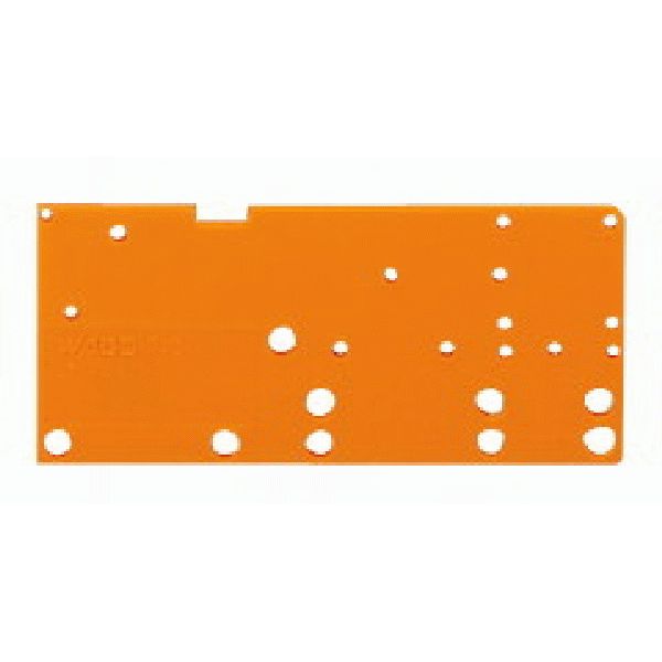 End plate snap-fit type 1.5 mm thick orange image 3