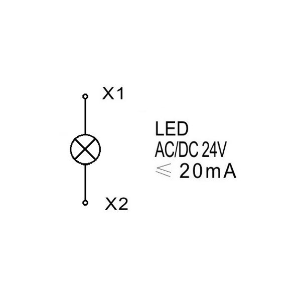 LED-indicator monobloc 24VAC/DC red image 4