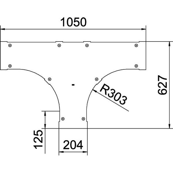 LTD 200 R3 A4 Cover for T piece with turn buckle B200 image 2